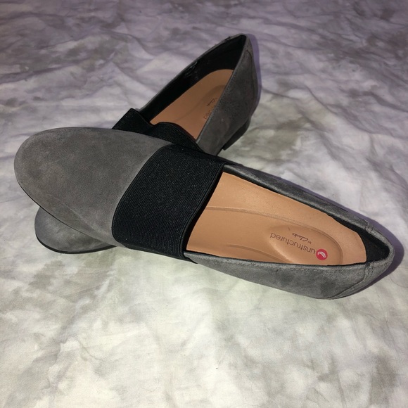 Clarks Shoes - Unstructured by Clark’s Grey Suede Loafers